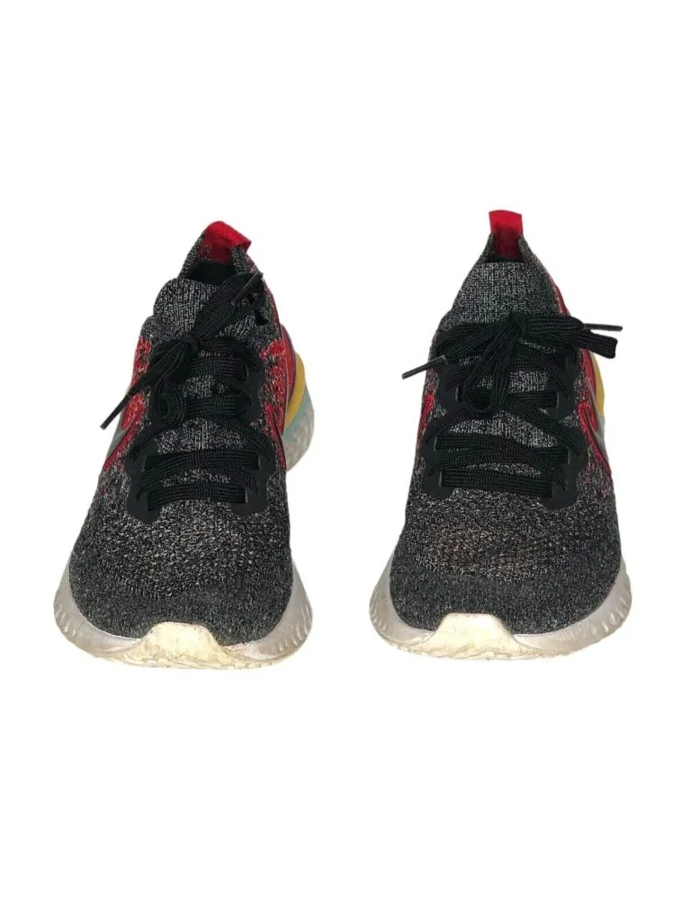 Nike Epic React FlyKnit Youth 7 Running Sneaker Shoe AQ3243-007 Red Jade Lightwe